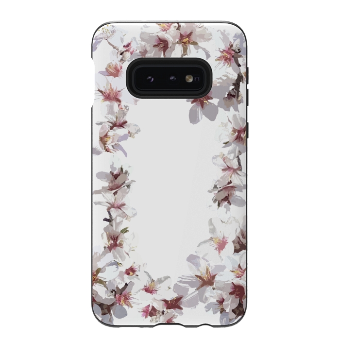 Galaxy S10e StrongFit Sweet cherry blossom flowers by Julia Grifol