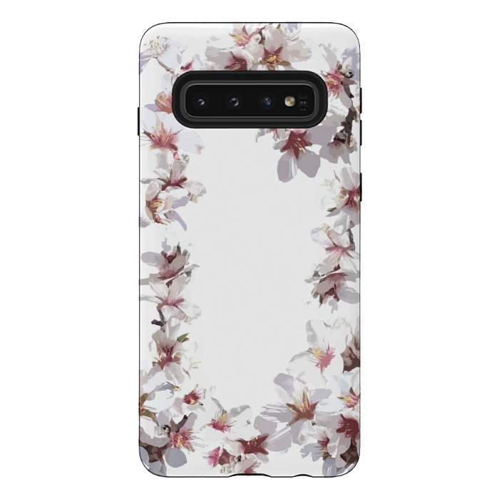 Galaxy S10 StrongFit Sweet cherry blossom flowers by Julia Grifol