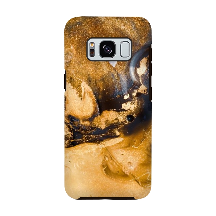 Galaxy S8 StrongFit Golden and black texture  by Winston