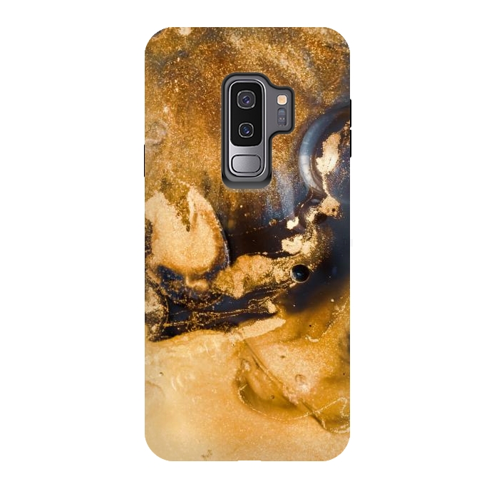 Galaxy S9 plus StrongFit Golden and black texture  by Winston