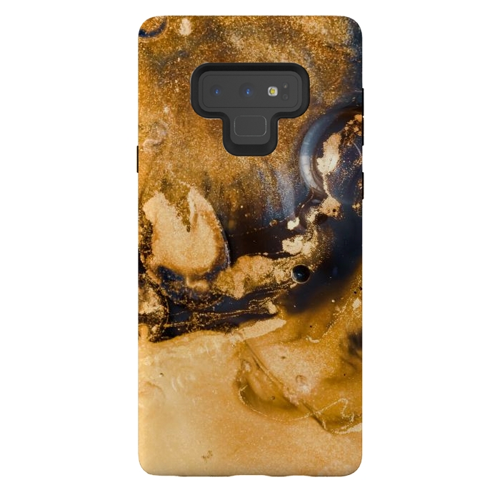 Galaxy Note 9 StrongFit Golden and black texture  by Winston