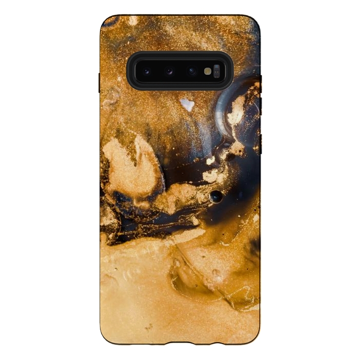 Galaxy S10 plus StrongFit Golden and black texture  by Winston