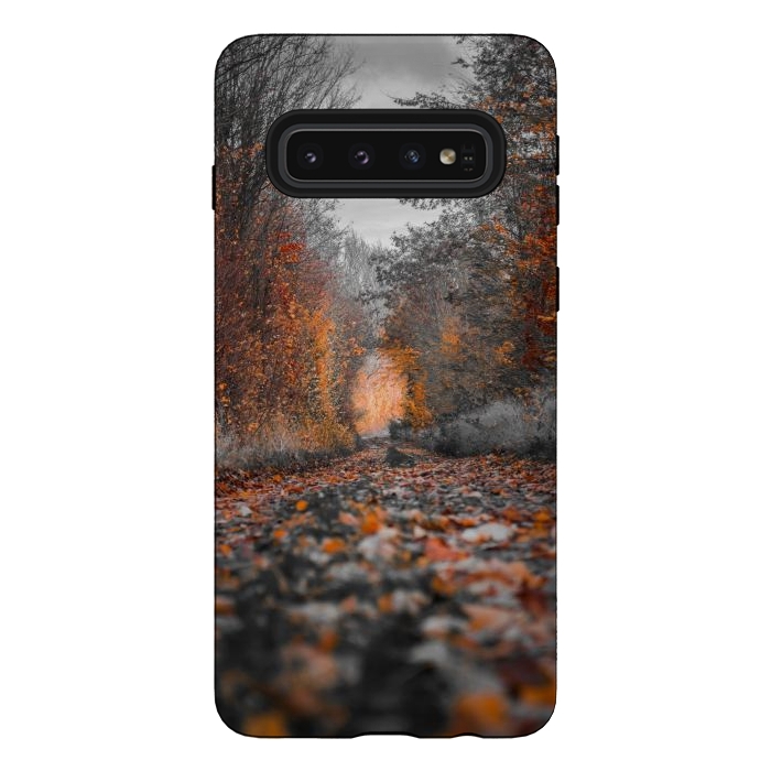 Galaxy S10 StrongFit Fall trees  by Winston