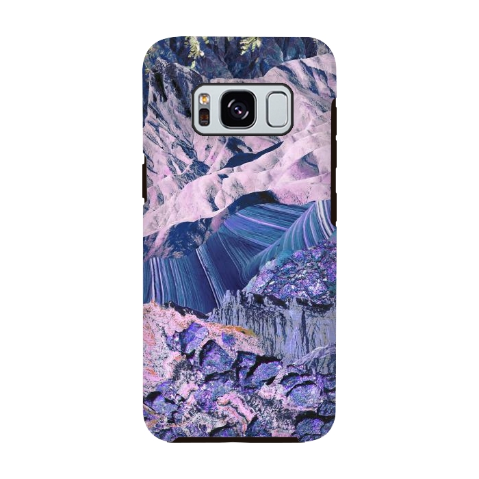 Galaxy S8 StrongFit Blue Violet Geode mountain landscape by Oana 