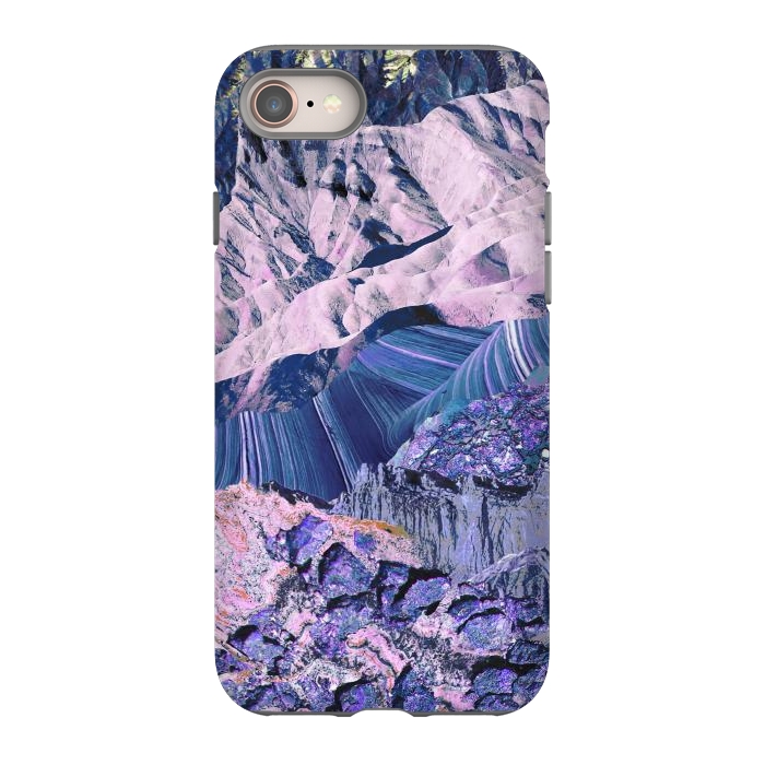 iPhone SE StrongFit Blue Violet Geode mountain landscape by Oana 