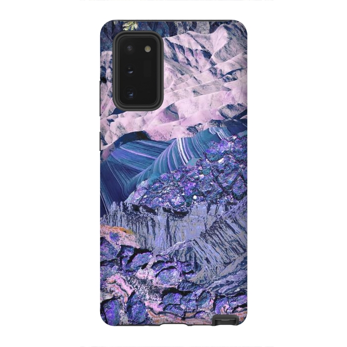Galaxy Note 20 StrongFit Blue Violet Geode mountain landscape by Oana 