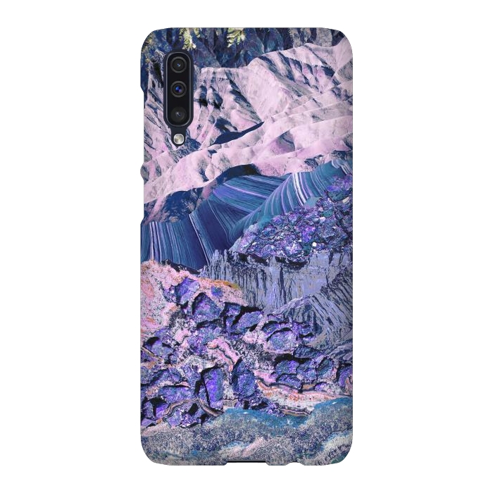 Galaxy A50 SlimFit Blue Violet Geode mountain landscape by Oana 