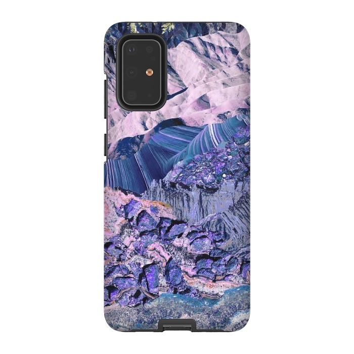 Galaxy S20 Plus StrongFit Blue Violet Geode mountain landscape by Oana 