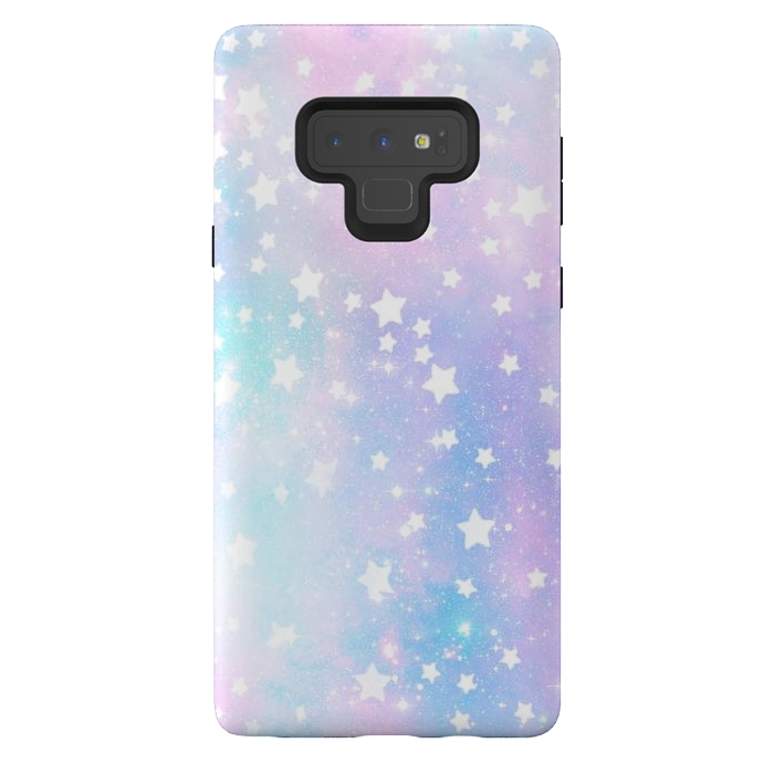 Galaxy Note 9 StrongFit Rainbow galaxy and stars by Oana 