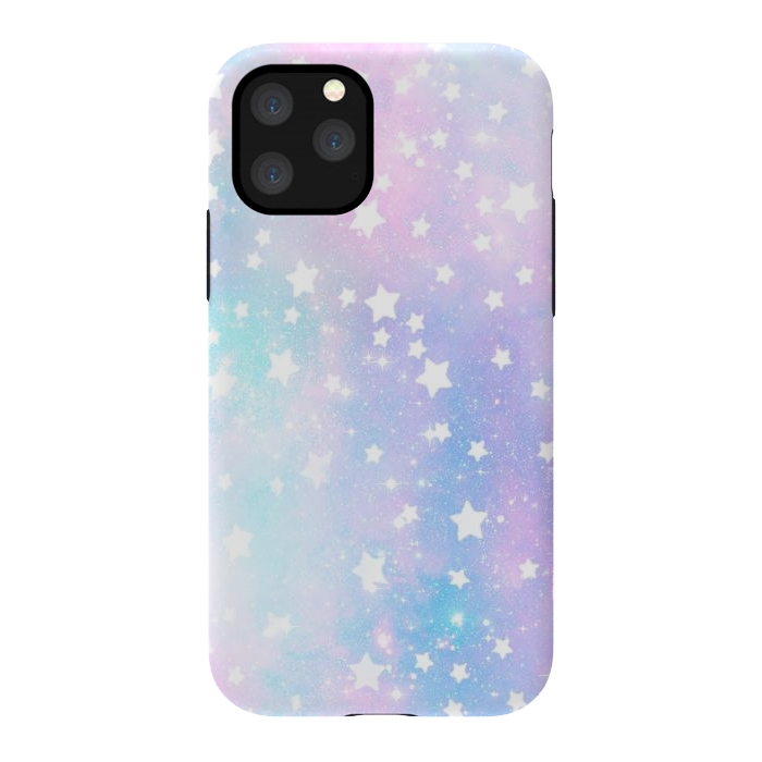 iPhone 11 Pro StrongFit Rainbow galaxy and stars by Oana 