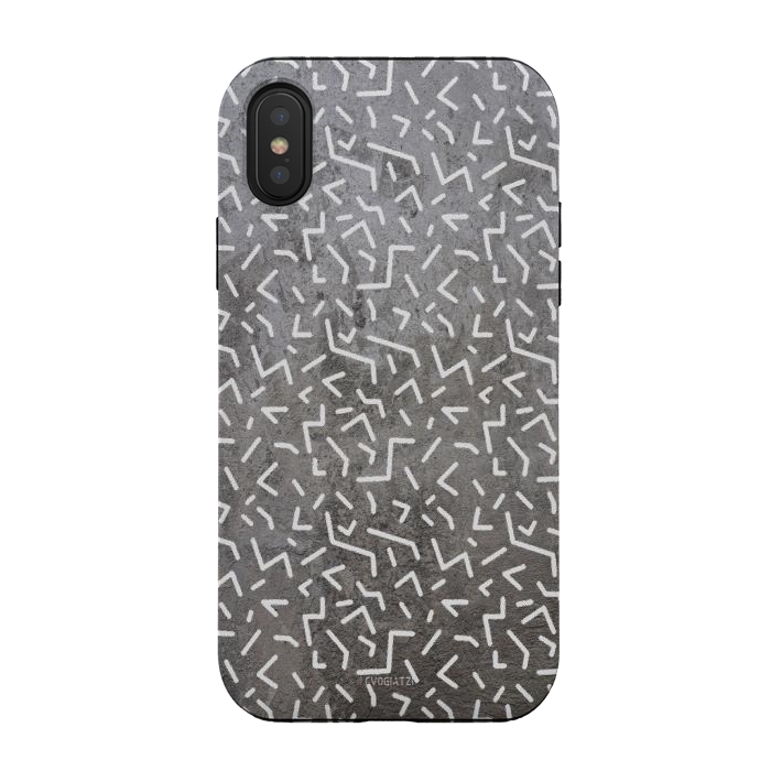 iPhone Xs / X StrongFit Paint PA Calm Grey by ''CVogiatzi.