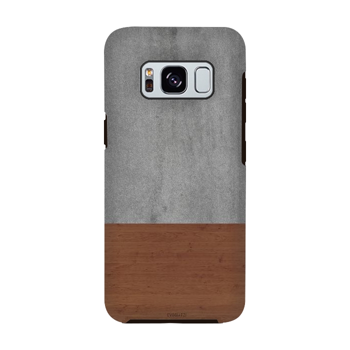 Galaxy S8 StrongFit Concrete-Touch of a Wood by ''CVogiatzi.
