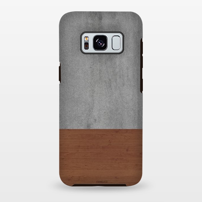 Galaxy S8 plus StrongFit Concrete-Touch of a Wood by ''CVogiatzi.