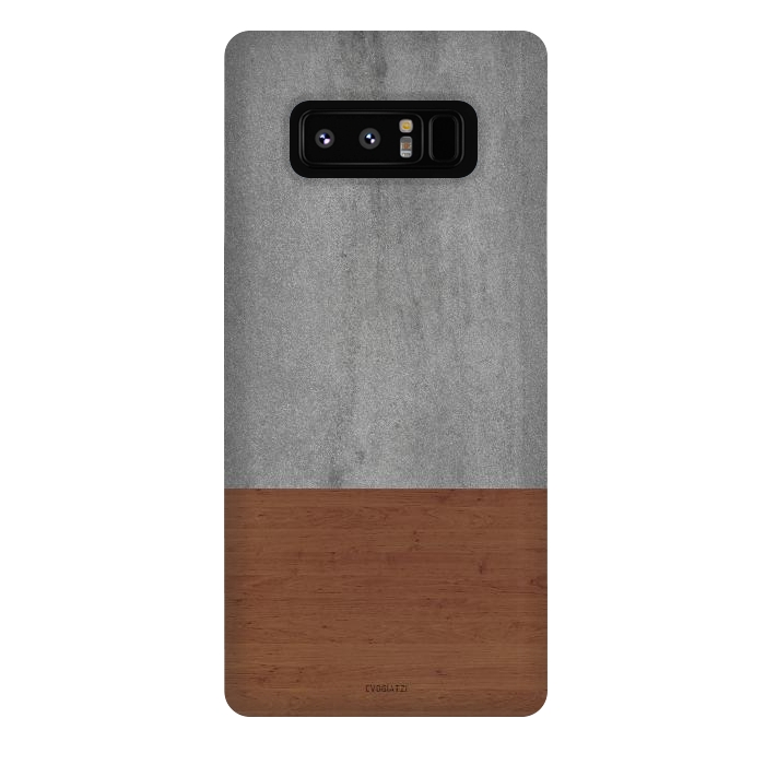 Galaxy Note 8 StrongFit Concrete-Touch of a Wood by ''CVogiatzi.