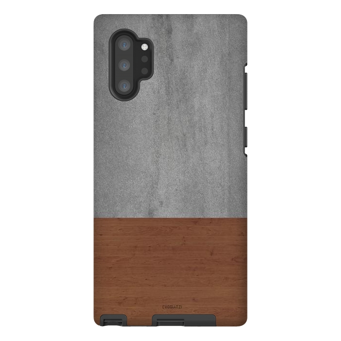 Galaxy Note 10 plus StrongFit Concrete-Touch of a Wood by ''CVogiatzi.