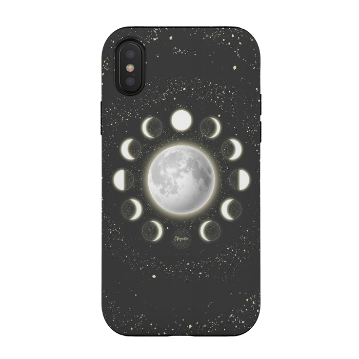 iPhone Xs / X StrongFit Telescope Dreamy Shine-Phases of the Moon by ''CVogiatzi.