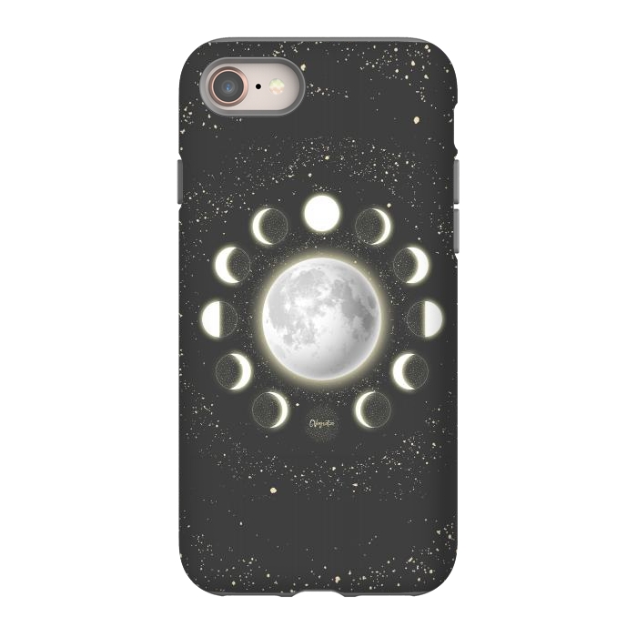 iPhone 8 StrongFit Telescope Dreamy Shine-Phases of the Moon by ''CVogiatzi.