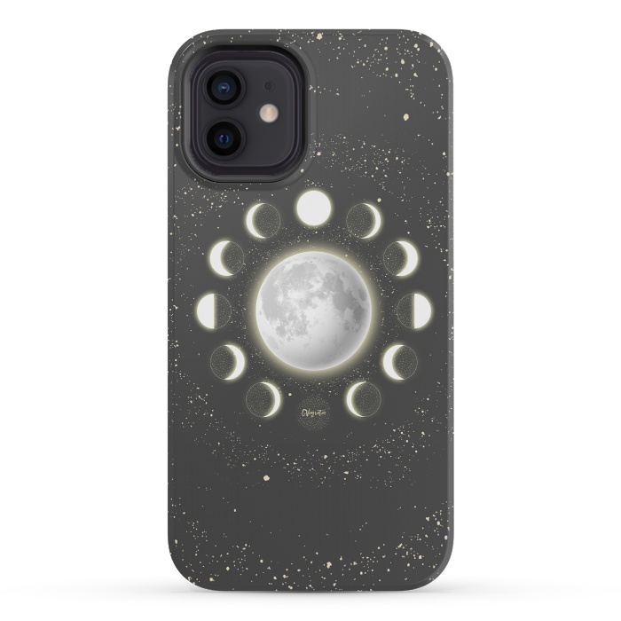 iPhone 12 mini StrongFit Telescope Dreamy Shine-Phases of the Moon by ''CVogiatzi.