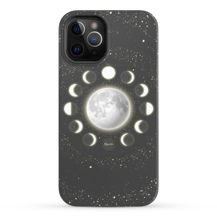 iPhone 12 Pro Max StrongFit Telescope Dreamy Shine-Phases of the Moon by ''CVogiatzi.