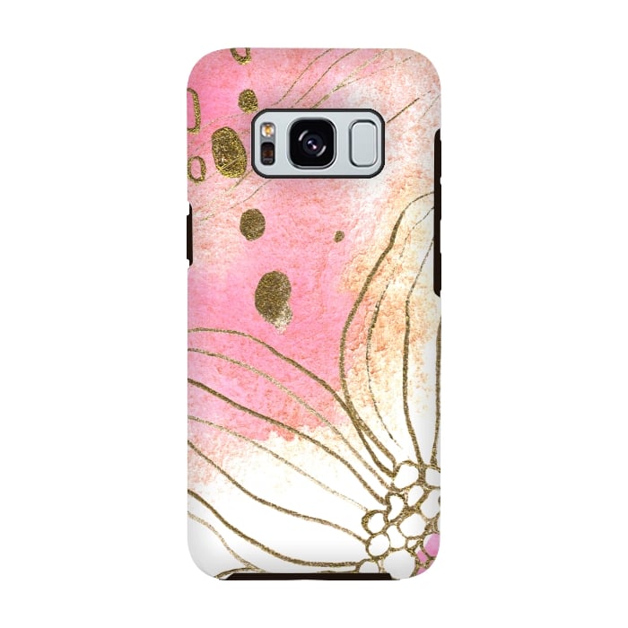 Galaxy S8 StrongFit Pink Dreams by Lena Terzi by Elena Terzi