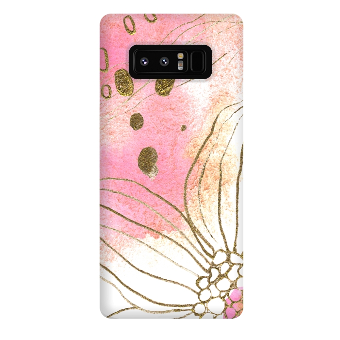 Galaxy Note 8 StrongFit Pink Dreams by Lena Terzi by Elena Terzi