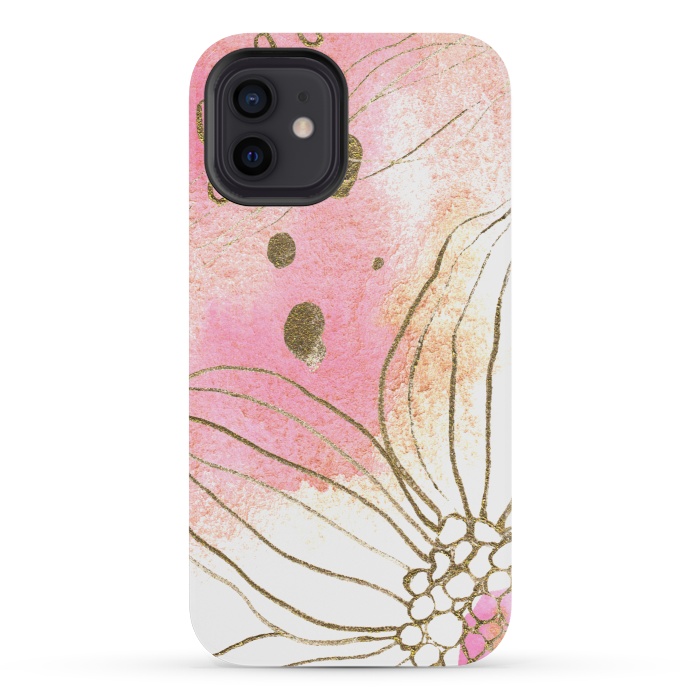 iPhone 12 mini StrongFit Pink Dreams by Lena Terzi by Elena Terzi