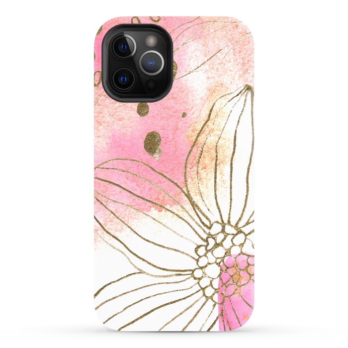 iPhone 12 Pro Max StrongFit Pink Dreams by Lena Terzi by Elena Terzi