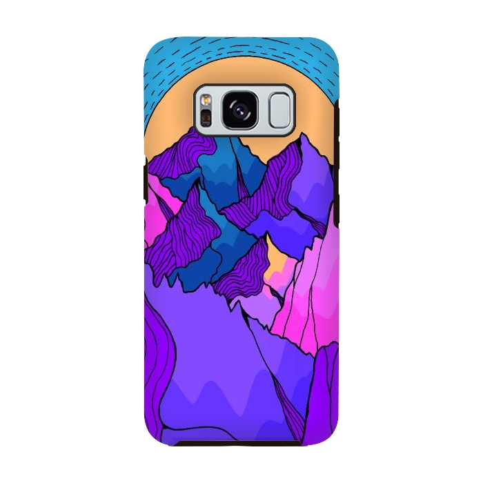 Galaxy S8 StrongFit A vibrant mountain morning by Steve Wade (Swade)