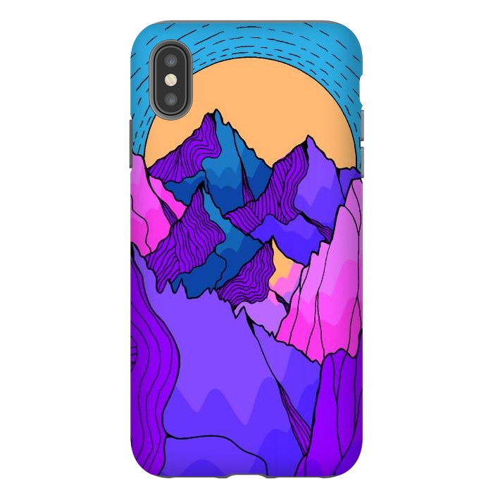 iPhone Xs Max StrongFit A vibrant mountain morning by Steve Wade (Swade)