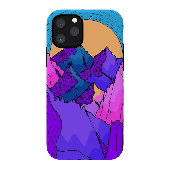 iPhone 11 Pro StrongFit A vibrant mountain morning by Steve Wade (Swade)