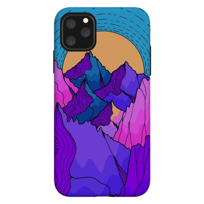 iPhone 11 Pro Max StrongFit A vibrant mountain morning by Steve Wade (Swade)