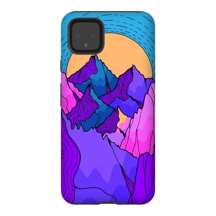Pixel 4XL StrongFit A vibrant mountain morning by Steve Wade (Swade)