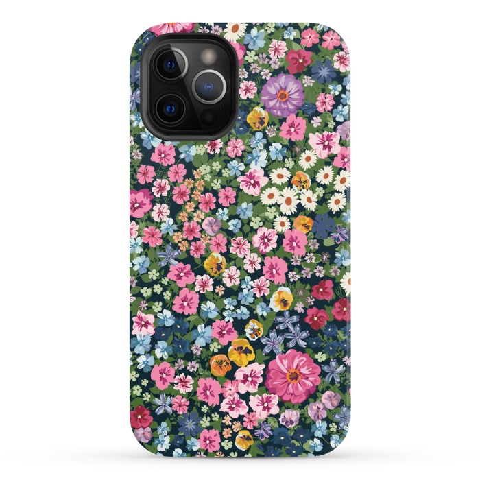 iPhone 12 Pro Max StrongFit Beatiful and Cute Flowers in Different Colors XI by ArtsCase