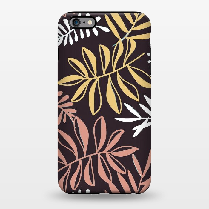 iPhone 6/6s plus StrongFit Neutral modern tropical leaves by Oana 