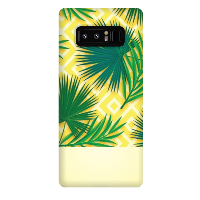 Galaxy Note 8 StrongFit GREEN YELLOW TROPICAL LOVE by MALLIKA