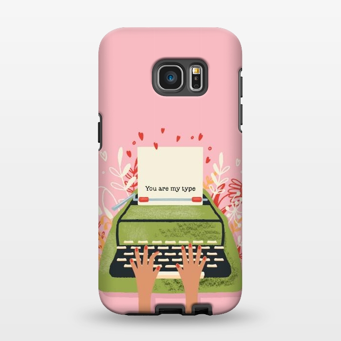 Galaxy S7 EDGE StrongFit You Are My Type, Happy Valentine's Day by Jelena Obradovic