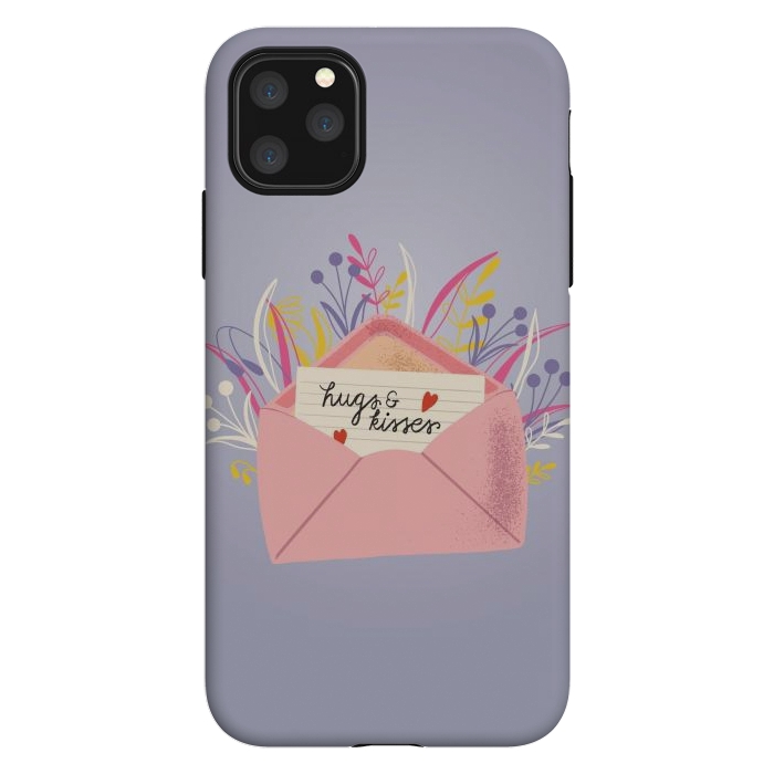 iPhone 11 Pro Max StrongFit Hugs and Kisses, Happy Valentine's Day 1 by Jelena Obradovic