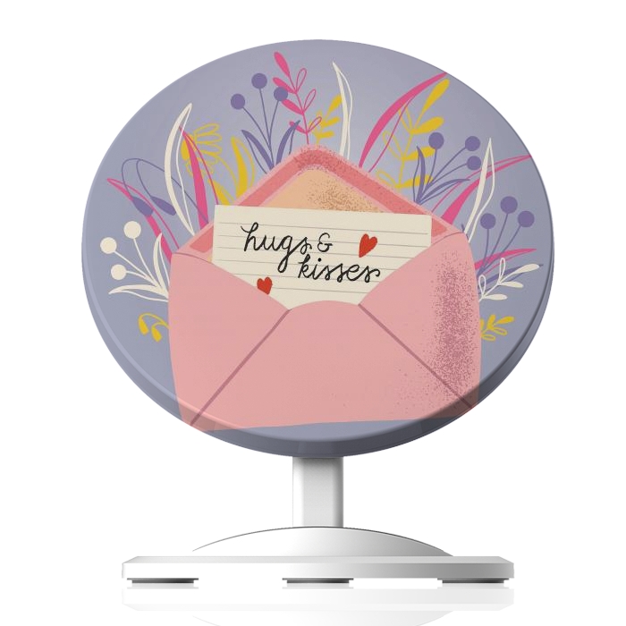 Wireless Charging Docks Designers charger Hugs and Kisses, Happy Valentine's Day 1 by Jelena Obradovic