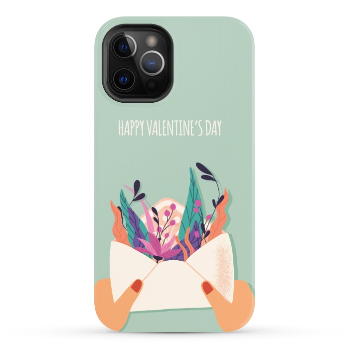 iPhone 12 Pro Max StrongFit Love Letter, Happy Valentine's Day 2 by Jelena Obradovic