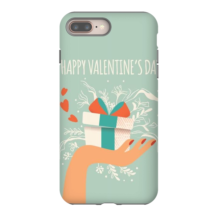iPhone 8 plus StrongFit Love gift, Happy Valentine's Day 1 by Jelena Obradovic