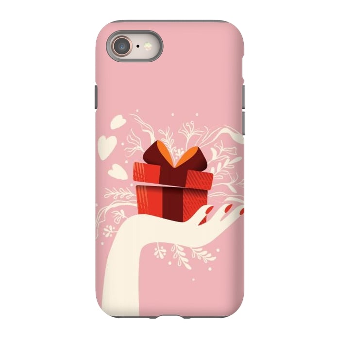 iPhone 8 StrongFit Love gift, Happy Valentine's Day by Jelena Obradovic