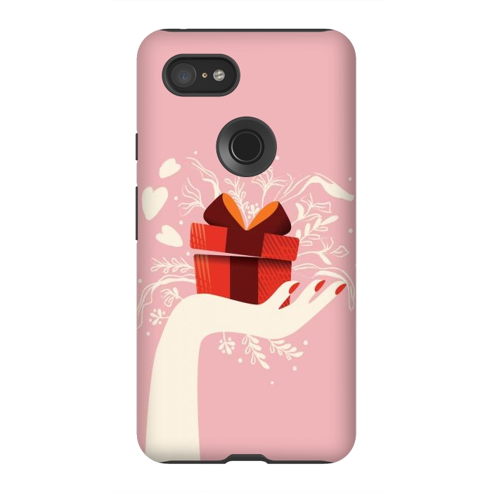 Pixel 3XL StrongFit Love gift, Happy Valentine's Day by Jelena Obradovic