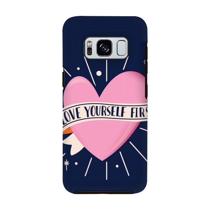 Galaxy S8 StrongFit Love Yourself First, Happy Valentine's Day 2 by Jelena Obradovic