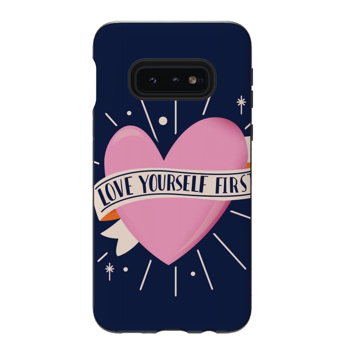 Galaxy S10e StrongFit Love Yourself First, Happy Valentine's Day 2 by Jelena Obradovic