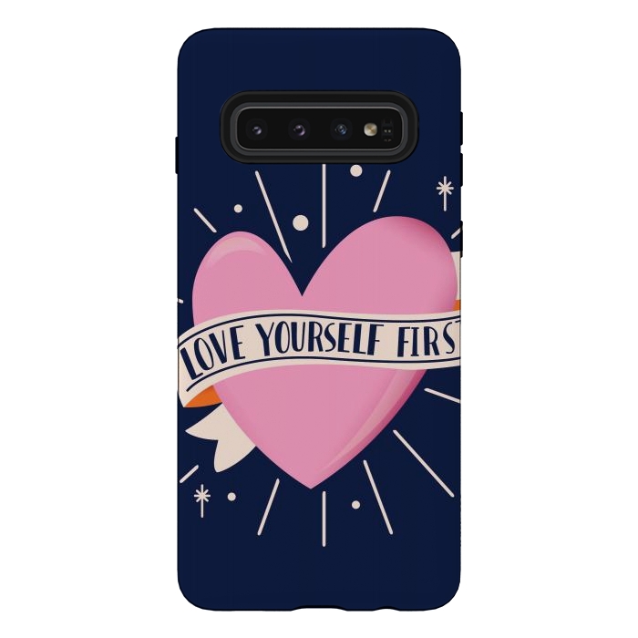 Galaxy S10 StrongFit Love Yourself First, Happy Valentine's Day 2 by Jelena Obradovic
