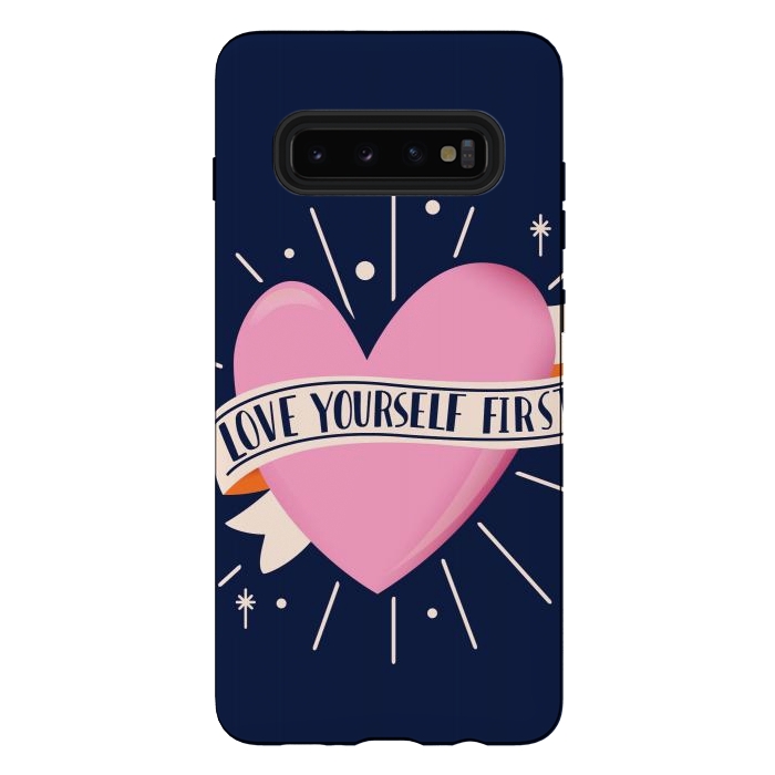 Galaxy S10 plus StrongFit Love Yourself First, Happy Valentine's Day 2 by Jelena Obradovic
