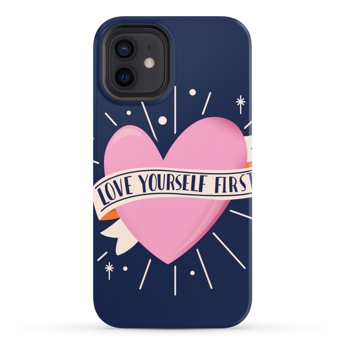iPhone 12 StrongFit Love Yourself First, Happy Valentine's Day 2 by Jelena Obradovic