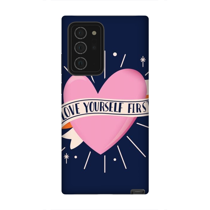 Galaxy Note 20 Ultra StrongFit Love Yourself First, Happy Valentine's Day 2 by Jelena Obradovic