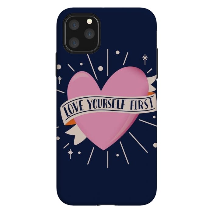 iPhone 11 Pro Max StrongFit Love Yourself First, Happy Valentine's Day 2 by Jelena Obradovic