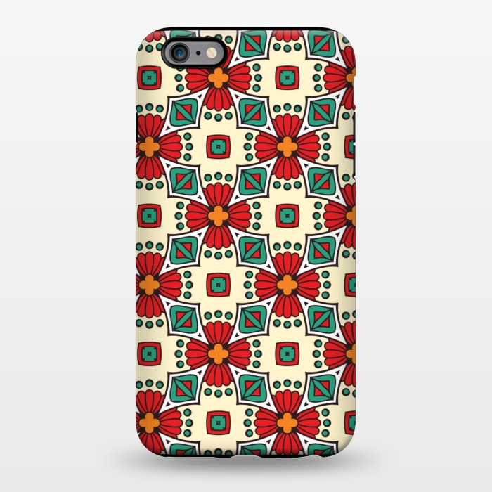 iPhone 6/6s plus StrongFit red floral print by MALLIKA